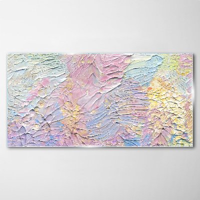 Pastel Flowers in Motion Glass Wall Art
