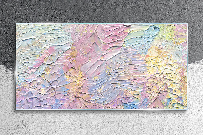 Pastel Flowers in Motion Glass Wall Art