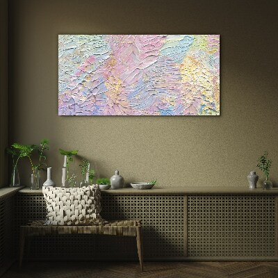 Pastel Flowers in Motion Glass Wall Art