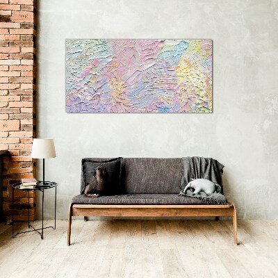 Pastel Flowers in Motion Glass Wall Art