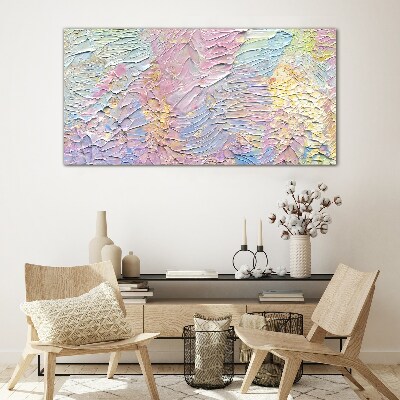 Pastel Flowers in Motion Glass Wall Art