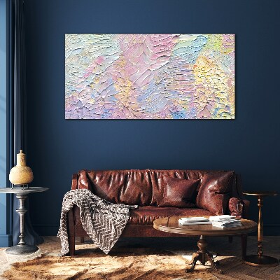 Pastel Flowers in Motion Glass Wall Art