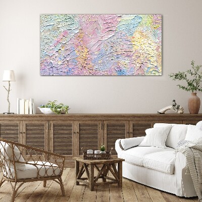 Pastel Flowers in Motion Glass Wall Art