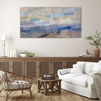 Peaceful sky over the sea Glass Wall Art
