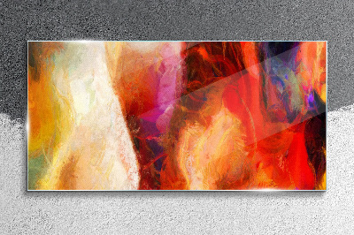 Intense colors of abstraction Glass Wall Art