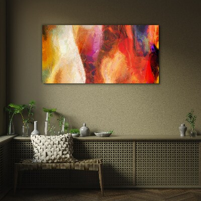 Intense colors of abstraction Glass Wall Art
