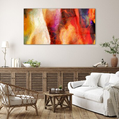 Intense colors of abstraction Glass Wall Art