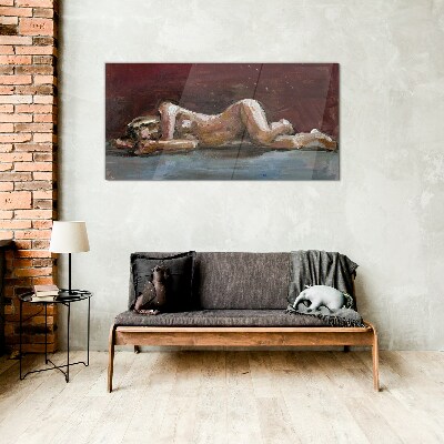 An intimate moment Glass Wall Art