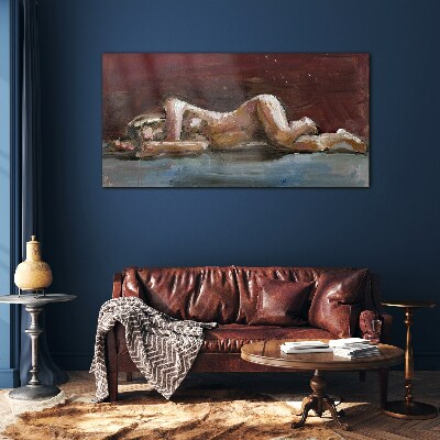 An intimate moment Glass Wall Art