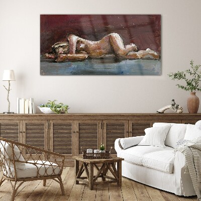 An intimate moment Glass Wall Art