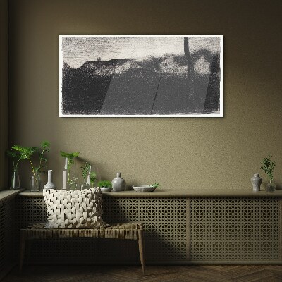 The calm before the storm Glass Wall Art