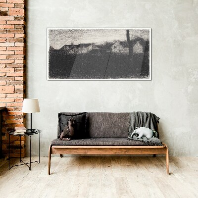 The calm before the storm Glass Wall Art