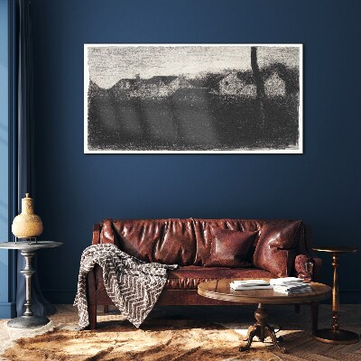 The calm before the storm Glass Wall Art