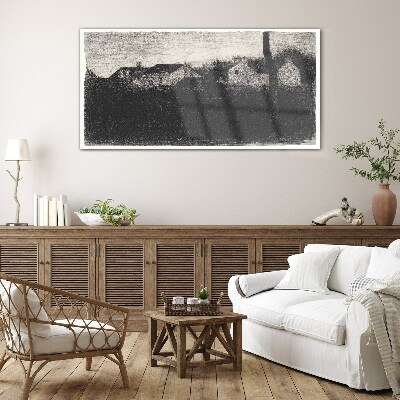The calm before the storm Glass Wall Art