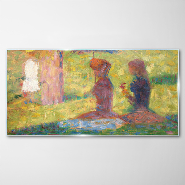Captured moments in pastel colors Glass Wall Art