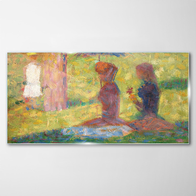 Captured moments in pastel colors Glass Wall Art