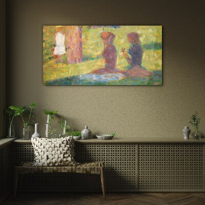 Captured moments in pastel colors Glass Wall Art