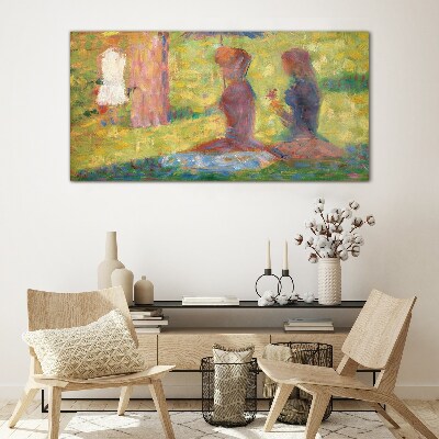 Captured moments in pastel colors Glass Wall Art