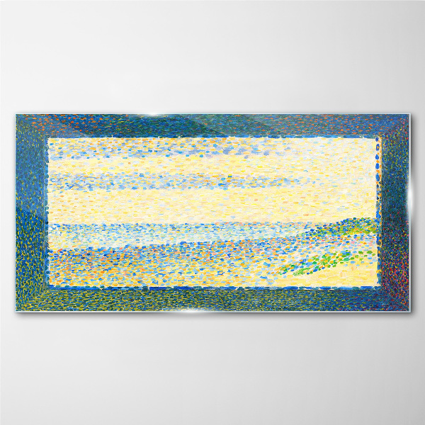 Waves of color in the summer light Glass Wall Art