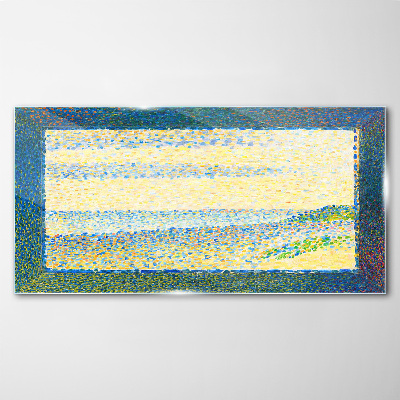 Waves of color in the summer light Glass Wall Art