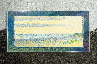 Waves of color in the summer light Glass Wall Art