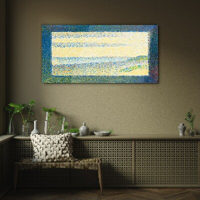 Waves of color in the summer light Glass Wall Art