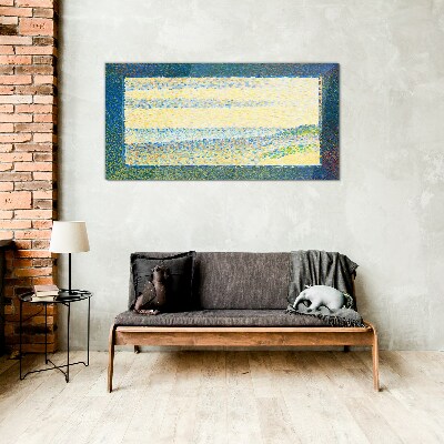 Waves of color in the summer light Glass Wall Art