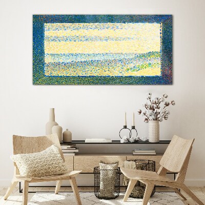 Waves of color in the summer light Glass Wall Art