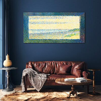 Waves of color in the summer light Glass Wall Art