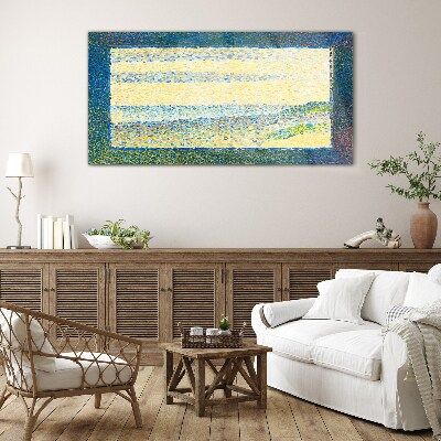 Waves of color in the summer light Glass Wall Art