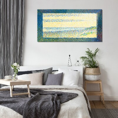 Waves of color in the summer light Glass Wall Art