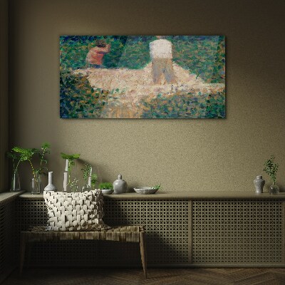 Summer Garden Meeting Glass Wall Art
