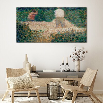 Summer Garden Meeting Glass Wall Art