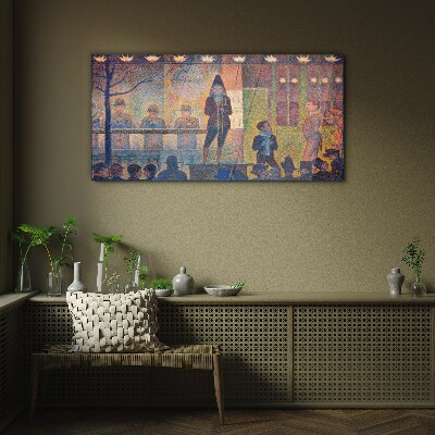A show in the spotlight Glass Wall Art