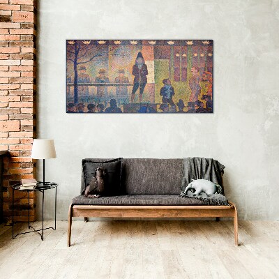A show in the spotlight Glass Wall Art