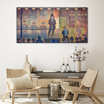 A show in the spotlight Glass Wall Art