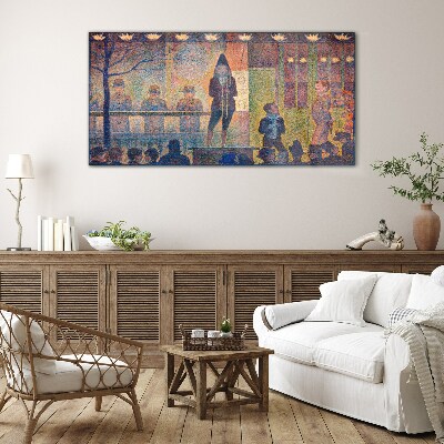 A show in the spotlight Glass Wall Art