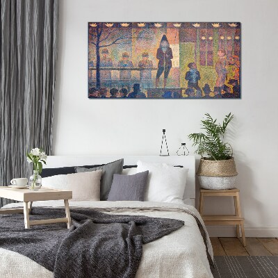 A show in the spotlight Glass Wall Art