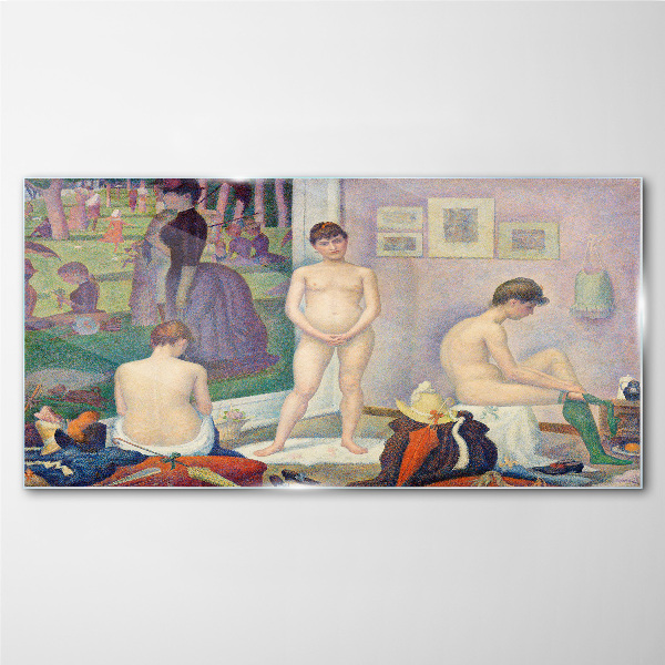 Intimate moments in the garden Glass Wall Art