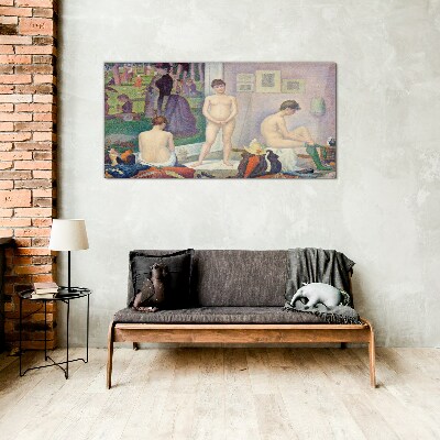 Intimate moments in the garden Glass Wall Art