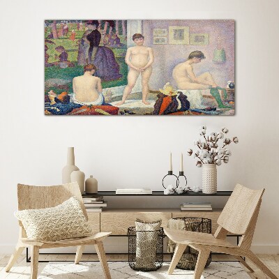 Intimate moments in the garden Glass Wall Art