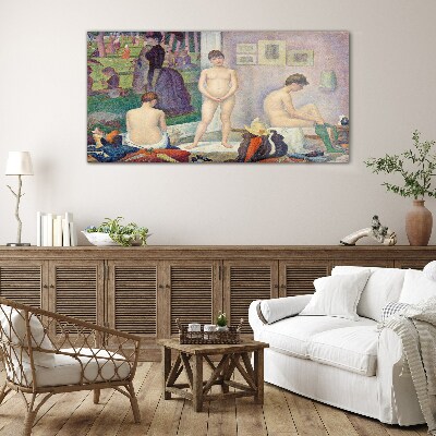 Intimate moments in the garden Glass Wall Art
