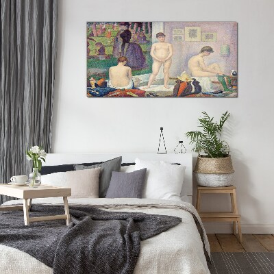 Intimate moments in the garden Glass Wall Art