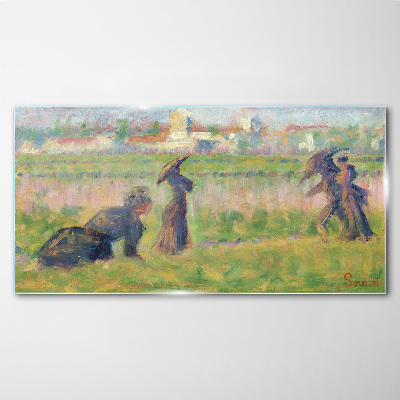 A walk in the sun Glass Wall Art