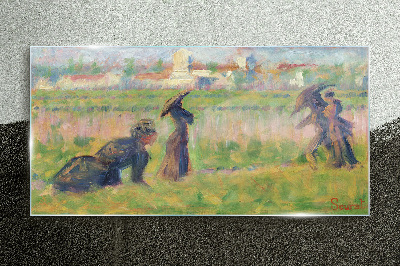 A walk in the sun Glass Wall Art