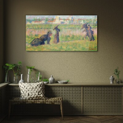 A walk in the sun Glass Wall Art