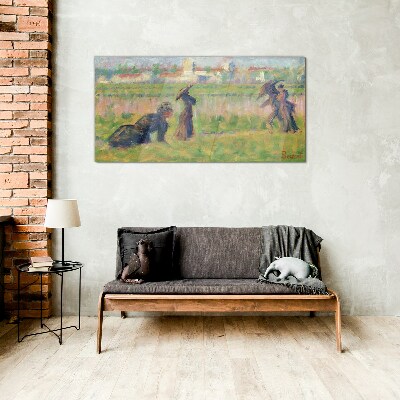 A walk in the sun Glass Wall Art