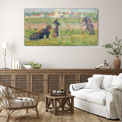A walk in the sun Glass Wall Art