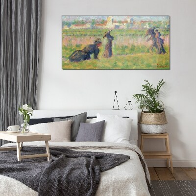 A walk in the sun Glass Wall Art