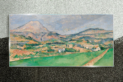 Mountain landscape Glass Wall Art